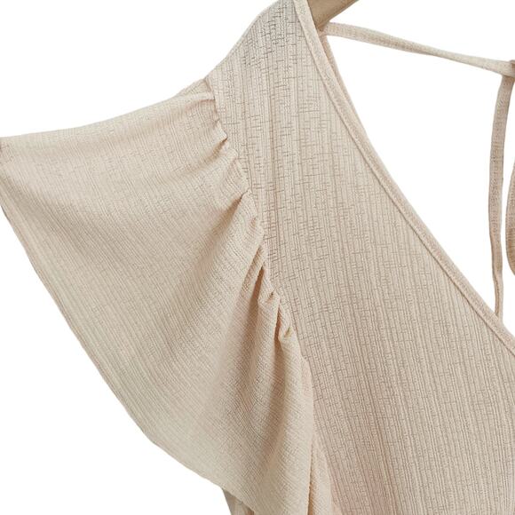 NWOT ASOS Blush Flutter Sleeve Mini Dress Size 10 - Picture 3 of 5